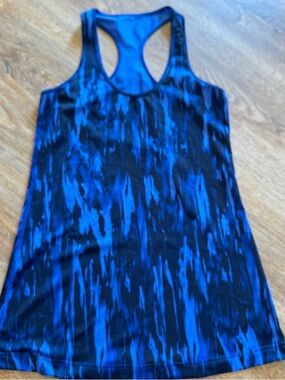 lululemon athletica Black and Blue Racerback Tank